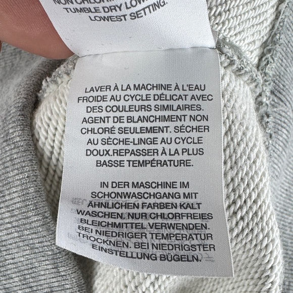 NWT J. Crew Gray Sweatshirt with Black Ruffle Detail - Picture 9 of 10